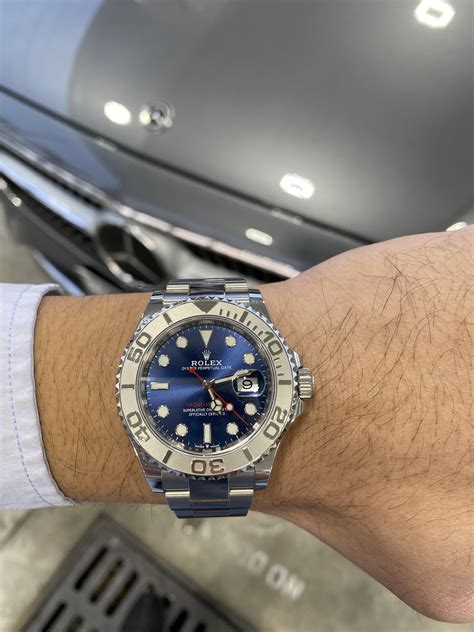 rolex yacht-master 40 blue dial review|rolex yachtmaster blue dial 40mm.